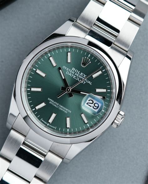 rolex datejust 36 mintgrün|2021 Rolex Datejust 36.